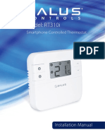 Installation Manual for the RT310i Smartphone Controlled Thermostat