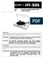 Hitachi HT 50 S Owners Manual