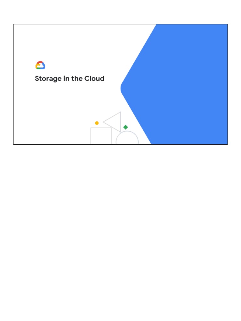 Google Cloud Storage Class Overview | PDF | Cloud Computing | Computer ...