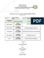 Individual Daily Log and Accomplishment Report: Enclosure No. 3 To Deped Order No. 011, S. 2020