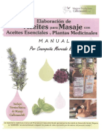 Elaboración de Aceites para Masaje Con Aceite Esenciales y Plantas Medicinales