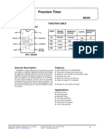NE555 Precision Timer Circuit Diagram and Electrical Characteristics