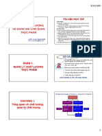 CHƯƠNG 1 - QUẢN LÝ CHẤT LƯỢNG THỰC PHẨM