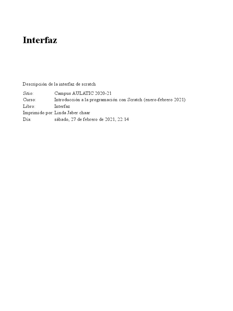 Inter Faz | PDF | Scratch (lenguaje de programación) | Informática