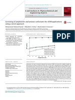 Screening of Amphoteric and Anionic Surfactant For CEOR