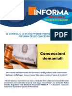 Fenailp Informa Speciale Concessioni Balneari 2021