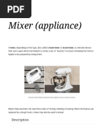 Mixer (appliance) - Wikipedia