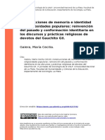 Galera, Maria Cecilia (2010) - Construcciones de Memoria e Identidad en Religiosidades Populares Reinvencion Del Pasado y Conformacion Ide (..)