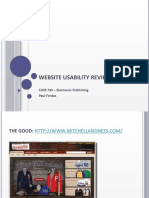 Website Usability Review: COM 745 - Electronic Publishing Paul Ferdas