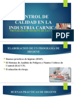 Control de Calidad en La Industria Carnica