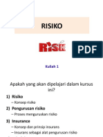 Kuliah 1 - Risiko