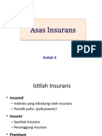 Kuliah 3 - Asas Insurans