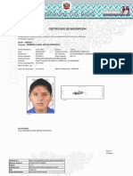 Certificado de Inscripción