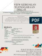 Overview Kebijakan Penyelenggaraan Diklat