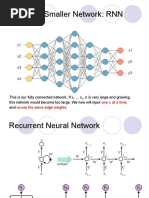 Lecture 6 Smaller Network: RNN: One X at A Time Re-Use The Same Edge Weights