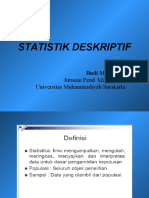 Statistik Deskriptif: Jurusan Pend. Matematika Universitas Muhammadiyah Surakarta