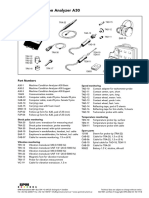 Machine Condition Analyzer A30: Part Numbers