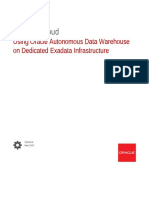 Using Oracle Autonomous Data Warehouse Dedicated Exadata Infrastructure