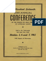LDS Church 116th Semi-Annual ConferenceTITLE 1945 LDS General Conference Proceedings TITLE Sustaining New LDS President George Albert SmithTITLE Report from Oct 1945 LDS Church Conference