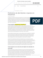 Parâmetros de Alto-Falantes - Resposta em Frequência