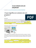 O Que Significa Os Lúmens em Um Projetor BenQ Brasil