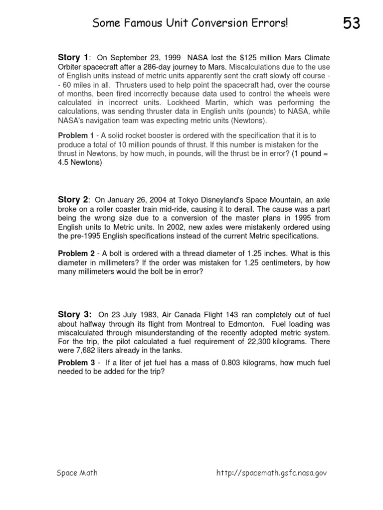 Calculation Error Problems PDF Litre Kilogram