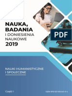 Nauki Humanistyczne I Spoleczne 2019 CZ 1