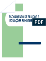 Escoamento de fluidos e equações fundamentais