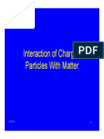 Interaction of Charge Particle With Matter