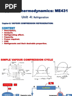 ME432 Unit4 Ch2-VAPOUR COMPRESSION REFRIGERATION