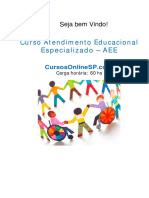 Curso AEE aborda inclusão educacional