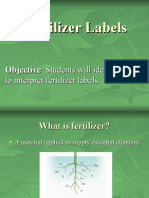 Interpret Fertilizer Labels