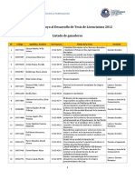 Resultados PADET 2012