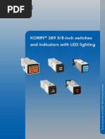 Korry 389 5/8-Inch Switches and Indicators With LED Lighting