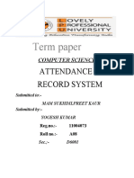Attendace Record System