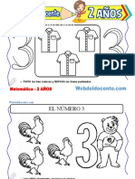 Conociendo El Número Tres para Niños de 2 Años