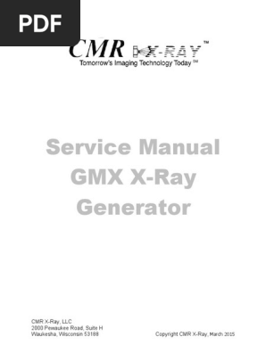 5 Cmr Xray Service Manual Cgr525 3
