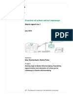 Practice of Urban Aerial Ropeways: Work Report No.1