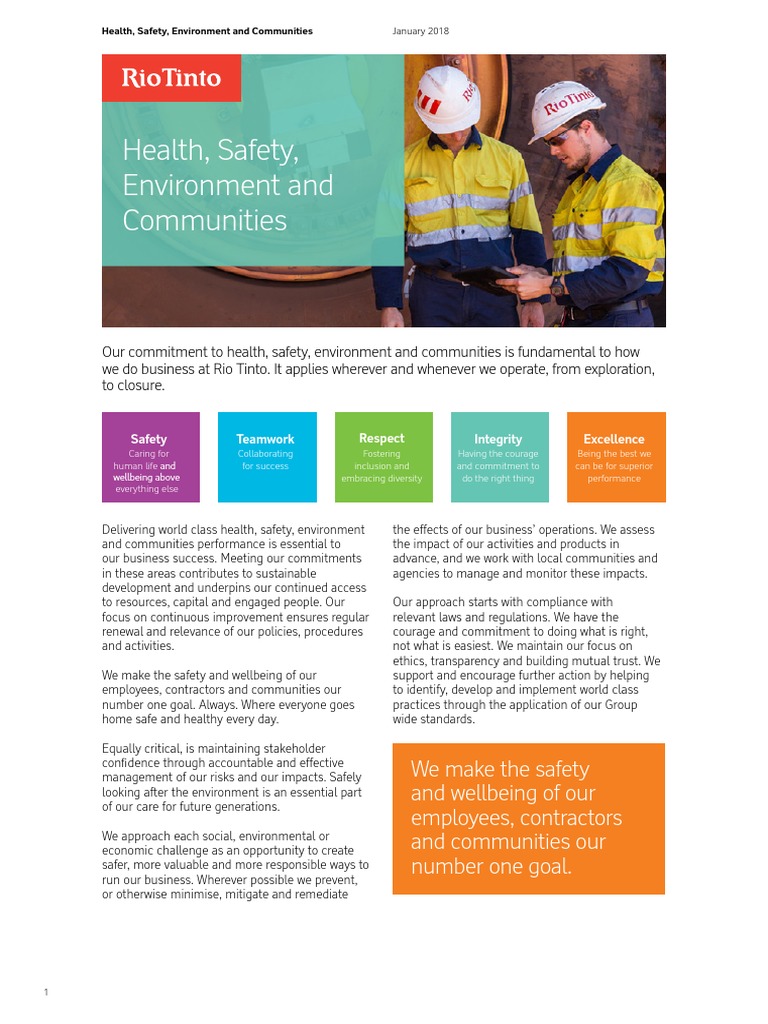 RT HSEC Policy | PDF | Community | Employment