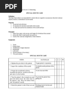 Oral Care Procedures in Nursing | PDF | Oral Hygiene | Toothbrush