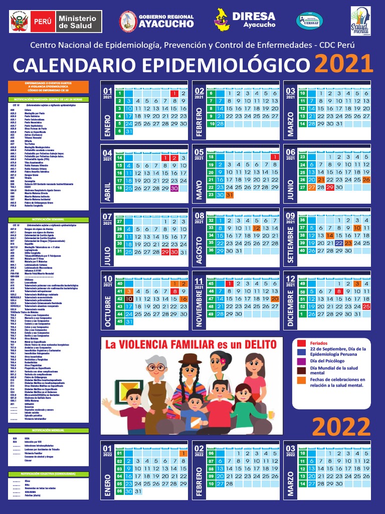 Calendario Epidemiologico 2021 PDF Especialidades Medicas Inmunología