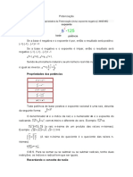 Potenciação Resumo