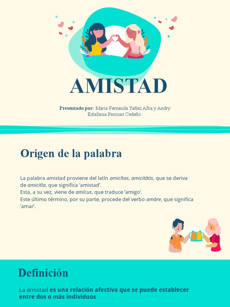 Origen y significado de la amistad | PDF | Relaciones personales ...