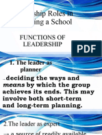 Functions of Leadership