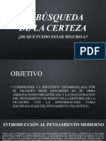 III. Clase 23. La Búsqueda de La Certeza