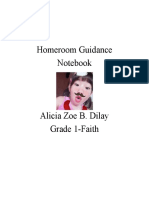 Grade 1 Homeroom Guidance Notebook