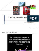 Cost-Volume-Profit Relationships: Topic 3/chapter 5