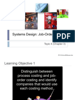 Systems Design: Job-Order Costing: Topic 4 (Chapter 3)