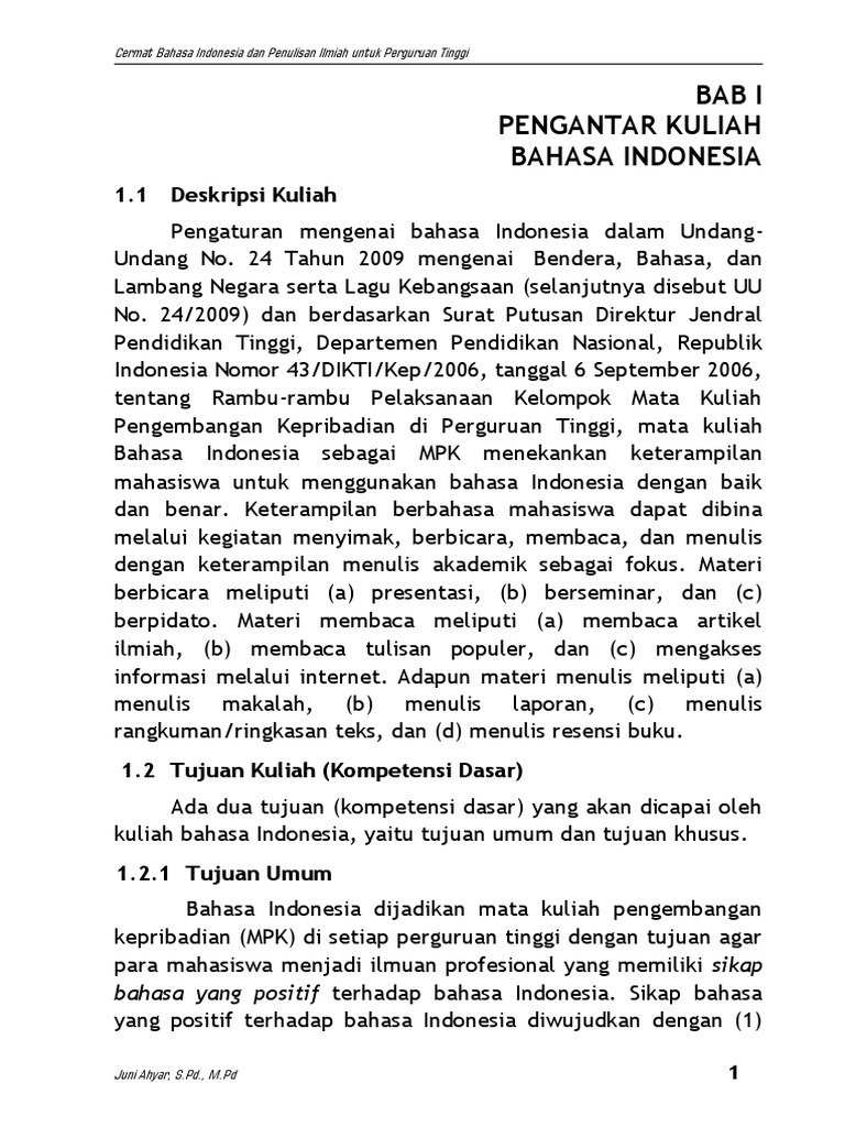 Tata Bahasa Indonesia Pdf