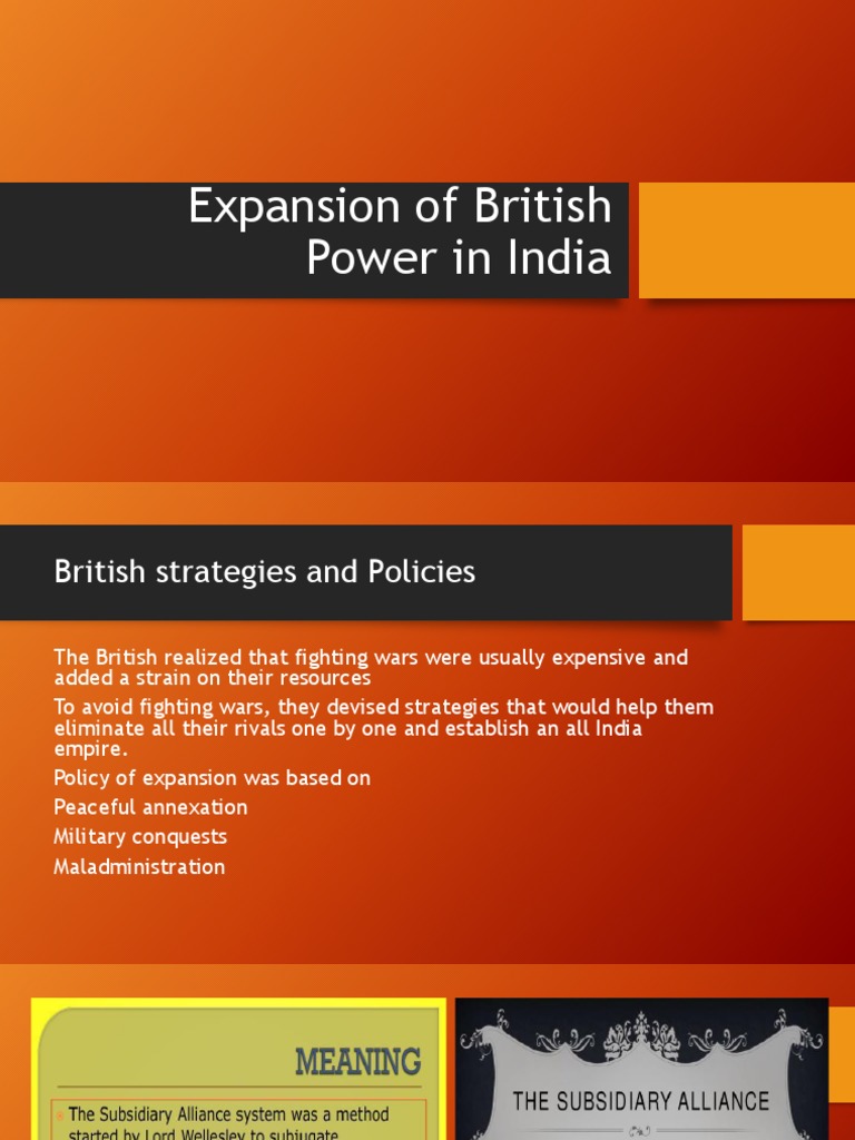 Expansion of British Power in India | PDF
